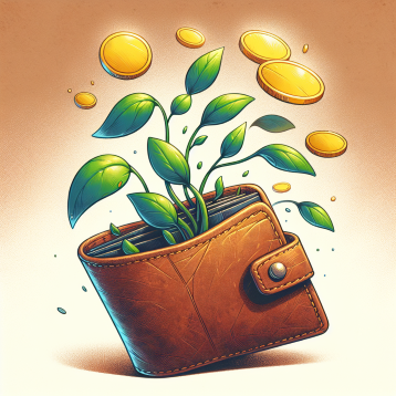 Affordable SEO services shows a wallet with coins coming out. Affordable SEO services shows a wallet with coins coming out.