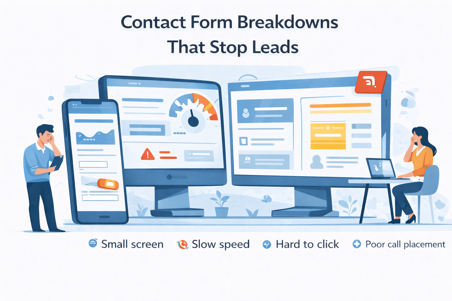 Contact form problems that stop website leads from submitting inquiries