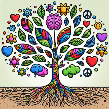 SEO tech pro Tucson Arizona image shows mental health tree with heart, brain and peace sign and SEO growing from roots. SEO tech pro Tucson Arizona image shows mental health tree with heart, brain and peace sign and SEO growing from roots.